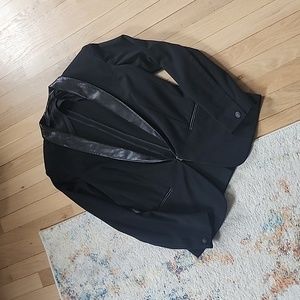 Rag and Bone leather trim blazer